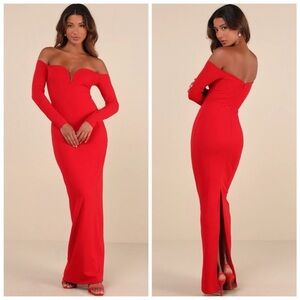 Lulus opulent red dress